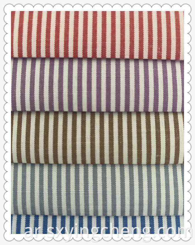 80% Polyester 20% Cotton Stripe Fabric